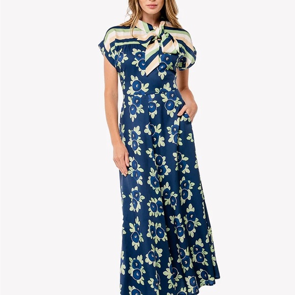 LOULOU DAMOUR FIGUIERA Maxi Floral Dress Small - Picture 1 of 4
